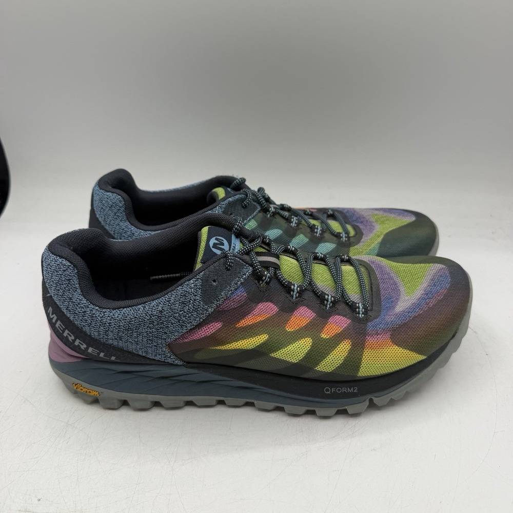 Merrell Antora 2 Trail Running Shoes Womens 9.5 Colorful Vibram Sneakers J135430